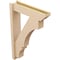 Ekena Millwork 6-in W x 24-in D x 36-in H Balboa Slat Rough Cedar Woodgrain TimberThane Outlooker, Primed Tan OUTUR060X24X36BOA24RCPR - alternate 2